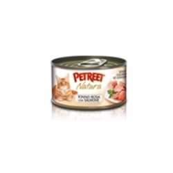 Petreet Natura with Tuna & Salmon 70 гр х 24 шт / Петрит для взрослых кошек с розовым тунцом и лососем 70 гр х 24 шт