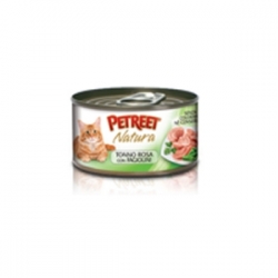 Petreet Natura with Tuna & Green string bean 70 гр х 24 шт / Петрит для взрослых кошек с розовым тунцом и зеленой фасоли 70 гр х 24 шт