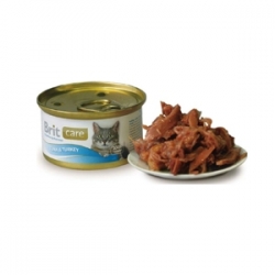 Brit Care Tuna & Turkey (12 шт х 80 гр) / Брит для кошек с тунцом и индюшкой (12 шт х 80 гр)