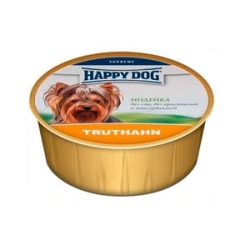 Happy Dog Turkey 125 гр х 16 шт / Хэппи Дог для собак с индюшкой 125 гр х 16 шт